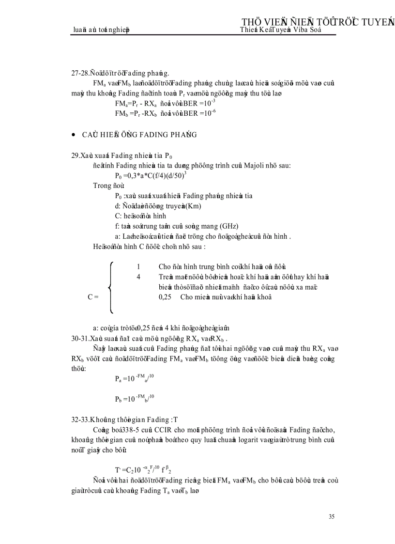 image for page Thiết kế tuyến Viba số