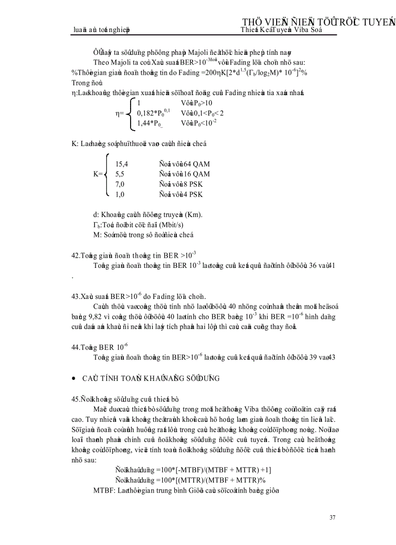 image for page Thiết kế tuyến Viba số