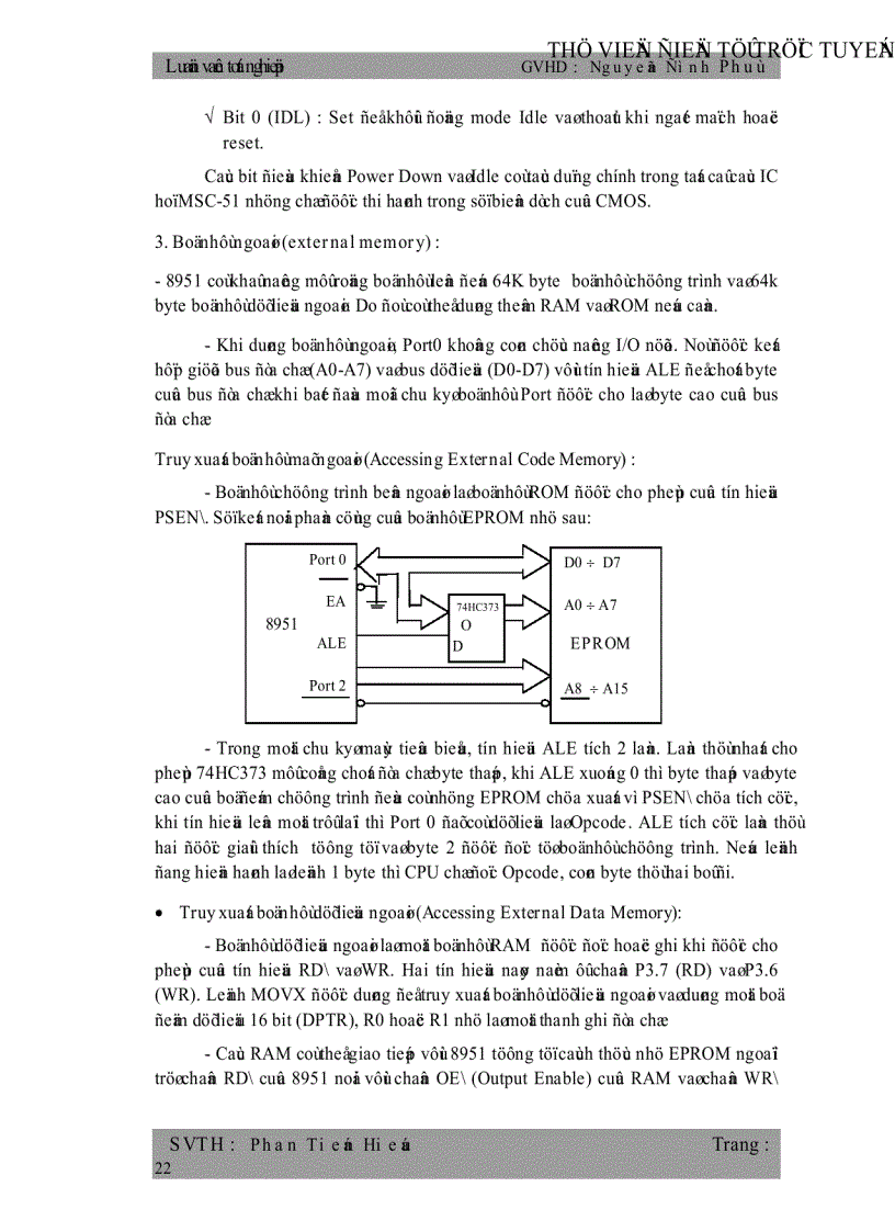 image for page Giao Tiếp Giữa Vi Điều Khiển 8951 và Máy Vi Tính