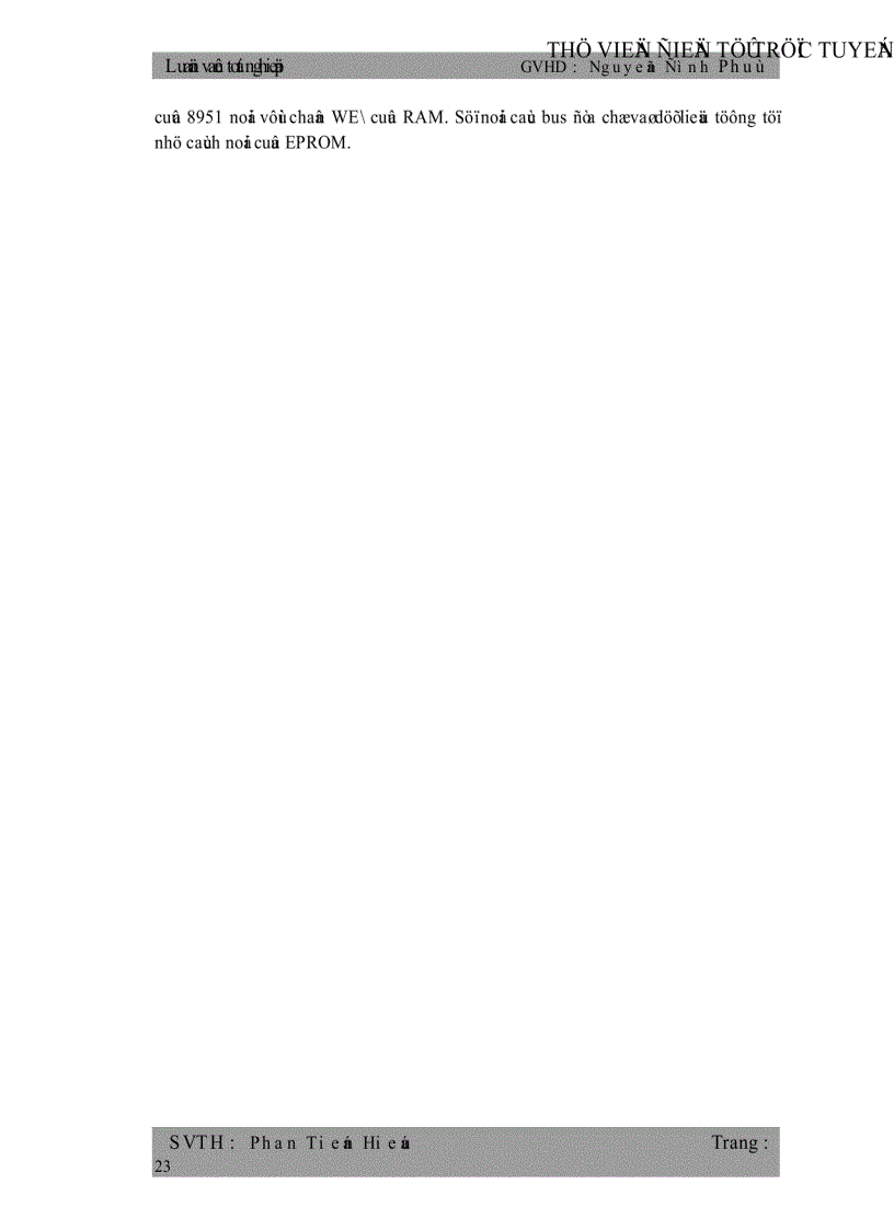 image for page Giao Tiếp Giữa Vi Điều Khiển 8951 và Máy Vi Tính