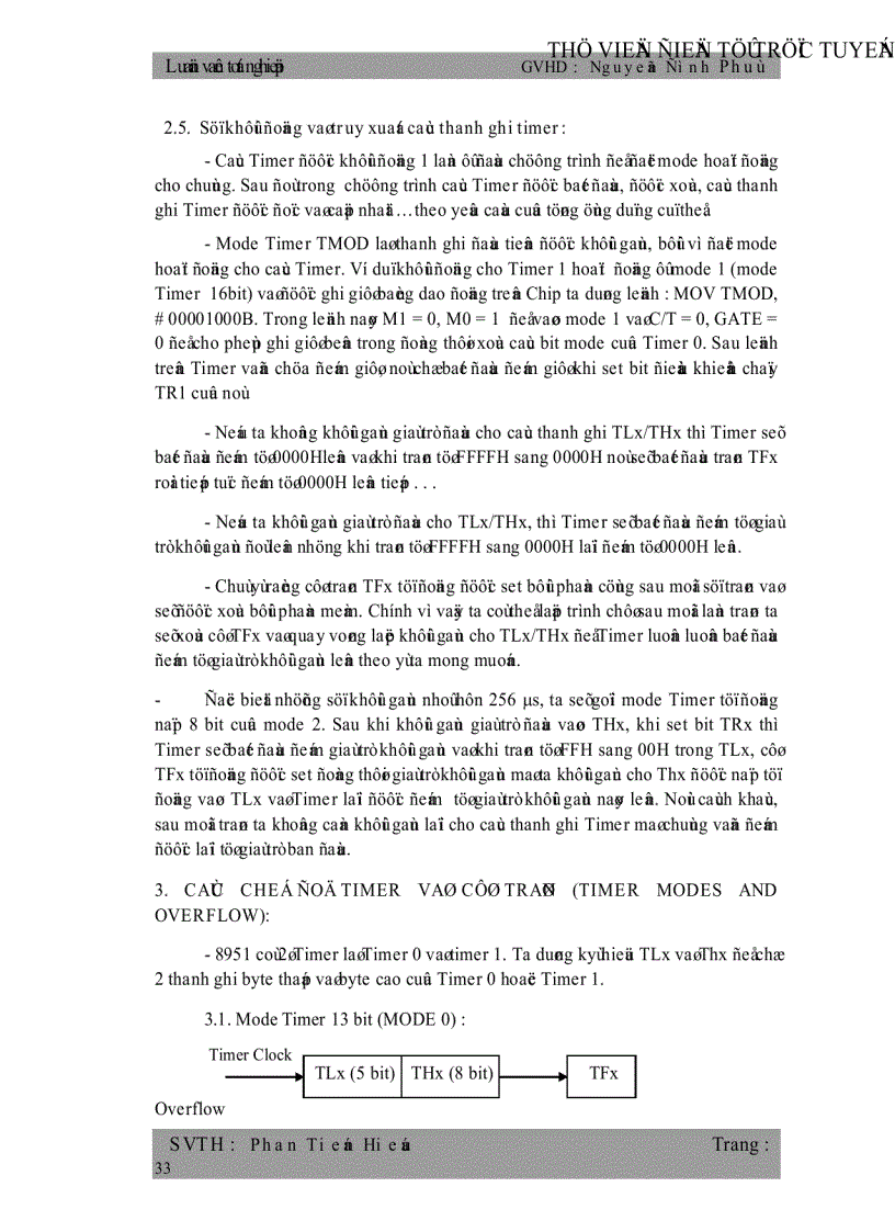 image for page Giao Tiếp Giữa Vi Điều Khiển 8951 và Máy Vi Tính