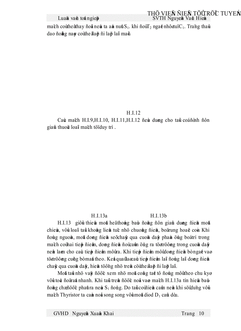 image for page Thiết kế và thi công một mô hình mạch kích dùng Thyristor trong thiết bị chỉnh lưu có điều khiển