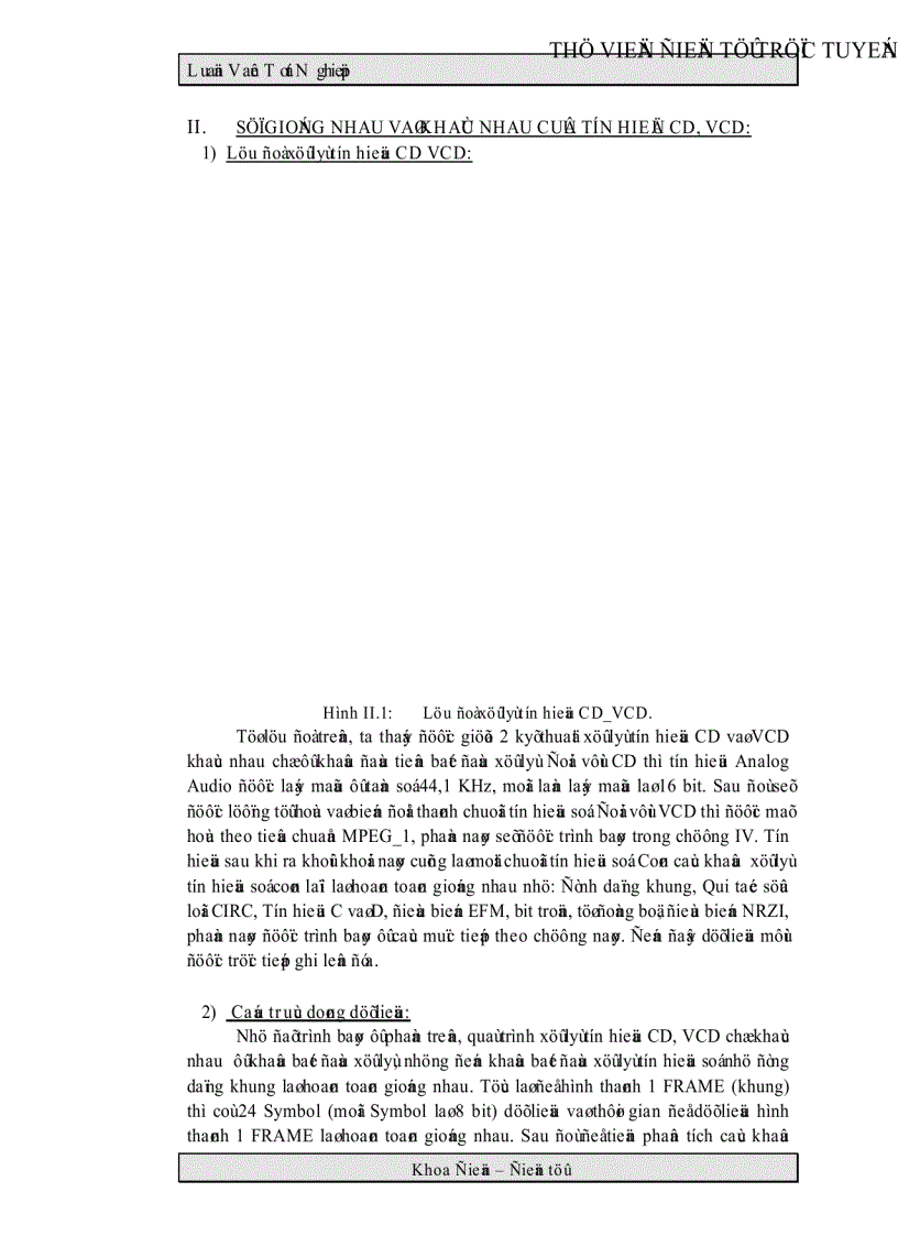 image for page Phân tích hệ thống máy CD VCD ứng dụng khối MPEG VIDEO AUDIO DECODER để chuyển máy CD sang VCD