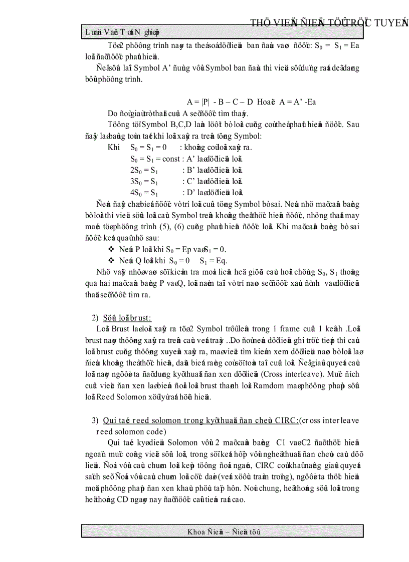 image for page Phân tích hệ thống máy CD VCD ứng dụng khối MPEG VIDEO AUDIO DECODER để chuyển máy CD sang VCD