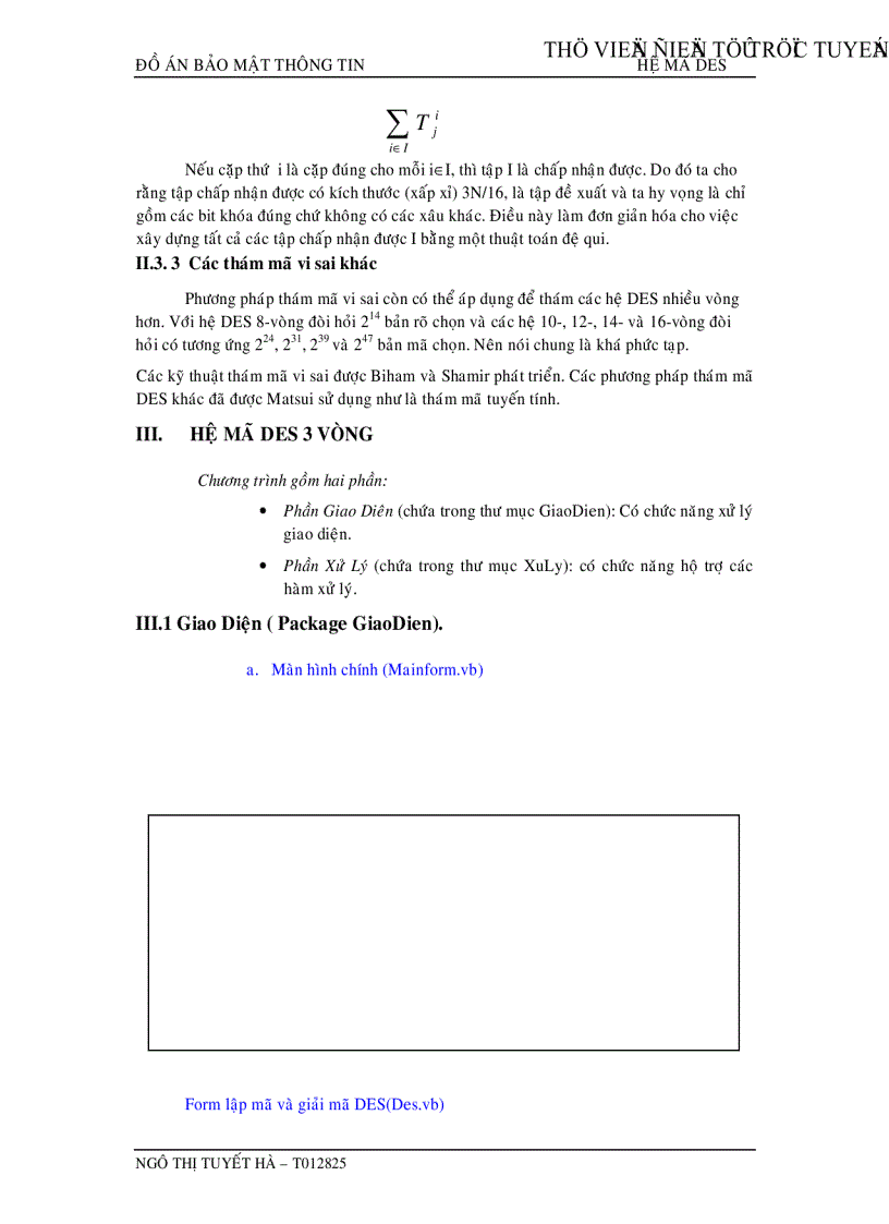 image for page Tìm hiểu hệ mã chuẩn cài đặt des và thám mã 3 vòng