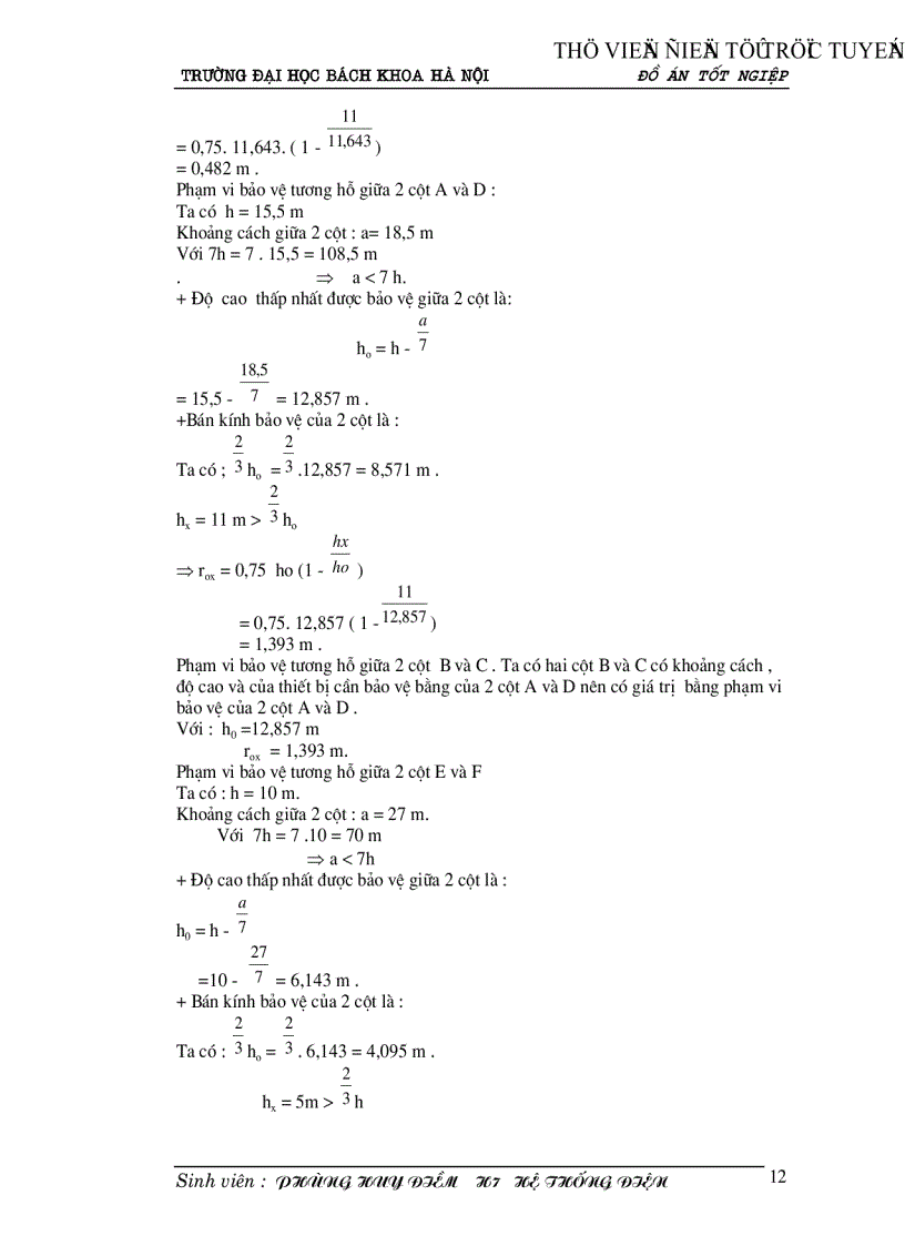 image for page Thiết kế hệ thống chống sét cho một trạm biến áp và đường dây cao áp dẫn tới trạm