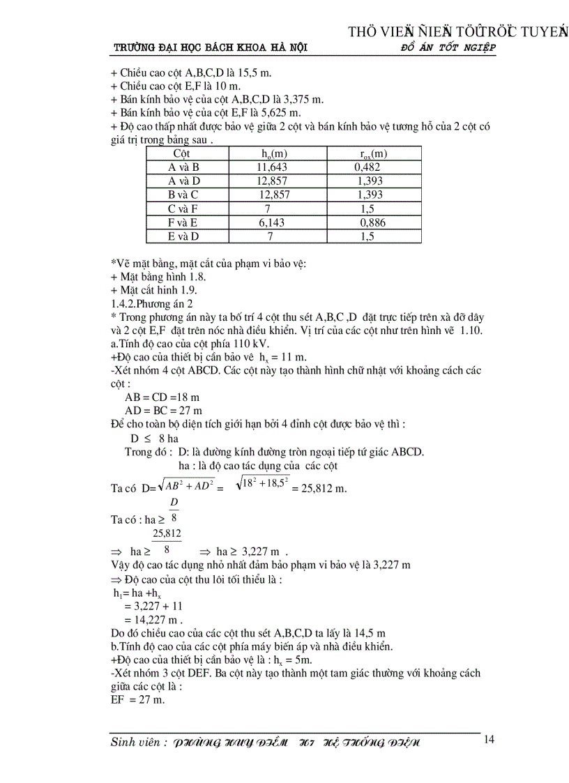 image for page Thiết kế hệ thống chống sét cho một trạm biến áp và đường dây cao áp dẫn tới trạm