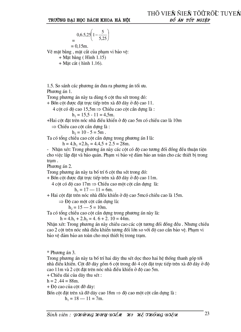 image for page Thiết kế hệ thống chống sét cho một trạm biến áp và đường dây cao áp dẫn tới trạm