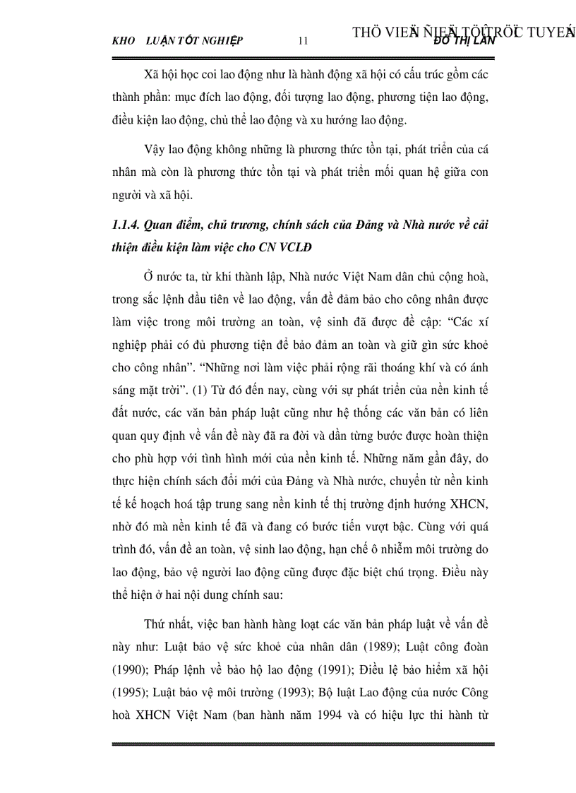 image for page Vai trò của Công đoàn trong việc cải thiện điều kiện lao động cho công nhân Qua khảo sát tại Công ty CP may Chiến Thắng