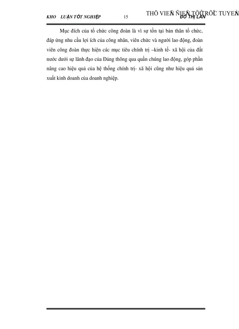 image for page Vai trò của Công đoàn trong việc cải thiện điều kiện lao động cho công nhân Qua khảo sát tại Công ty CP may Chiến Thắng