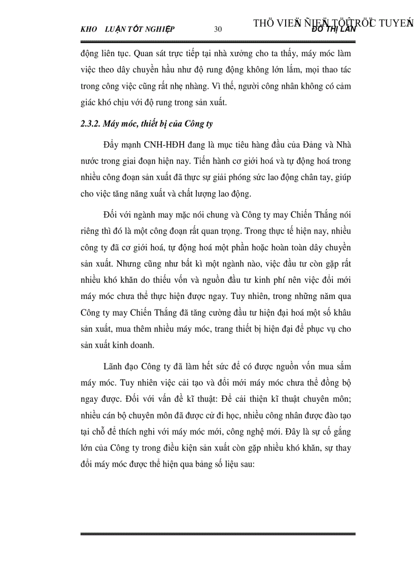 image for page Vai trò của Công đoàn trong việc cải thiện điều kiện lao động cho công nhân Qua khảo sát tại Công ty CP may Chiến Thắng