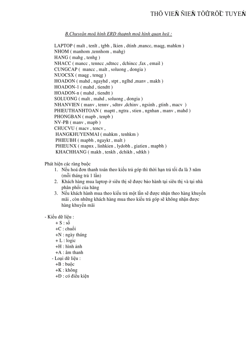 image for page Phân tích thiết kế hệ thống thông tin quản lí mua bán laptop ở siêu thị điện máy