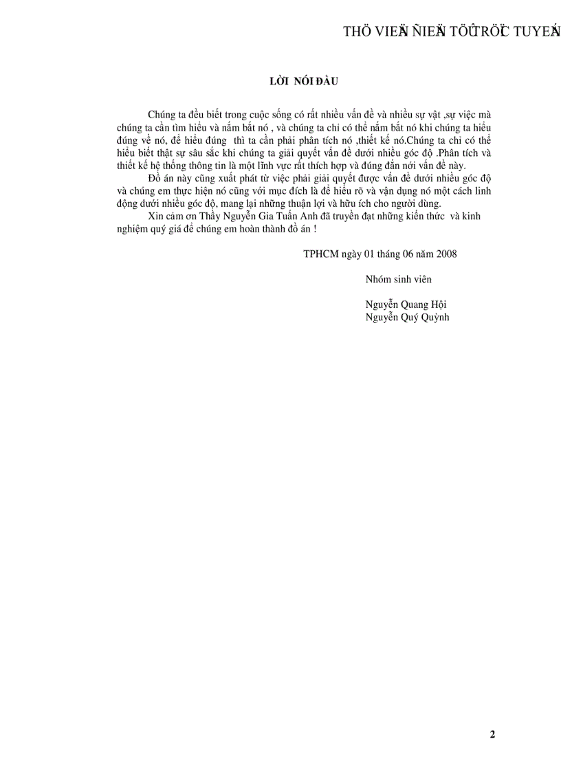 image for page Phân tích và thiết kế hệ thống Quản Lý Chuyến Bay Của Một Sân Bay