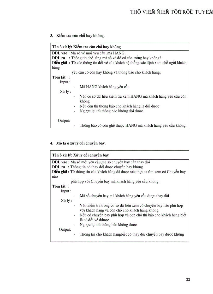 image for page Phân tích và thiết kế hệ thống Quản Lý Chuyến Bay Của Một Sân Bay
