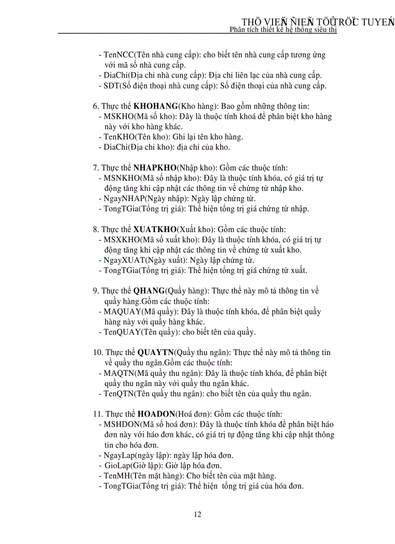 image for page Phân tích thiết kế hệ thống siêu thị