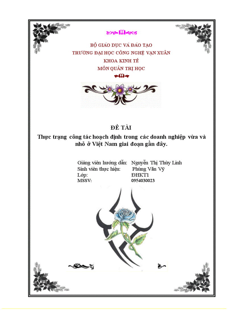 image for page Thực trạng công tác hoạch định trong doanh nghiệp vừa và nhỏ ở nước ta gần đây