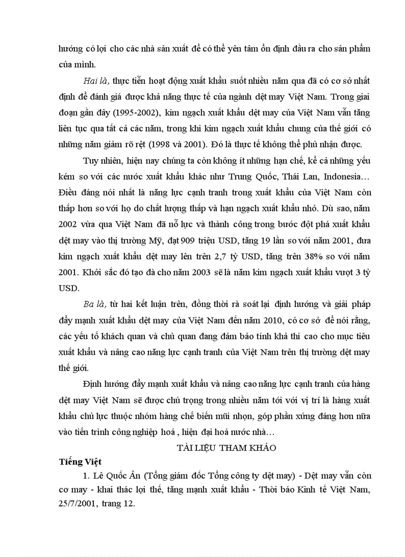 image for page Thách thức và cơ hội của ngành dệt may khi Việt Nam gia nhập WTO