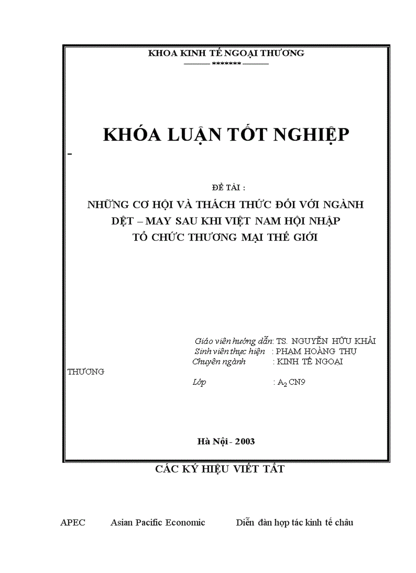 image for page Thách thức và cơ hội của ngành dệt may khi Việt Nam gia nhập WTO