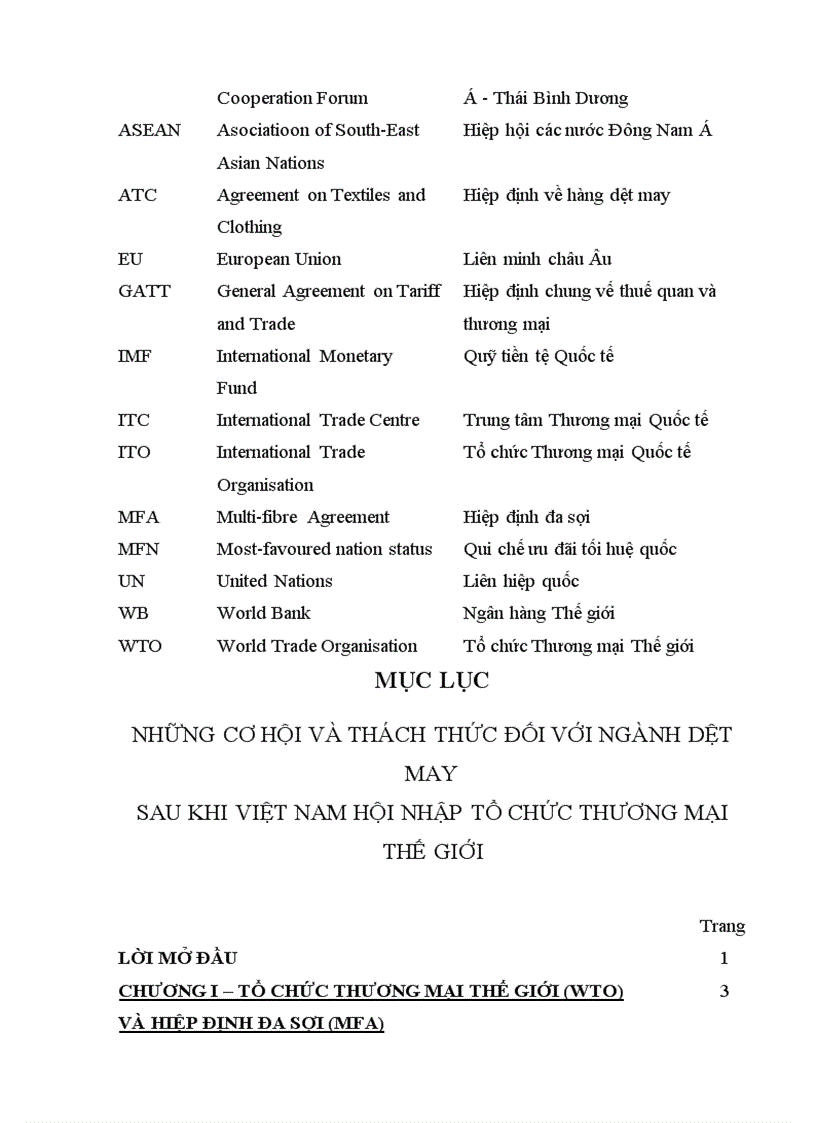 image for page Thách thức và cơ hội của ngành dệt may khi Việt Nam gia nhập WTO