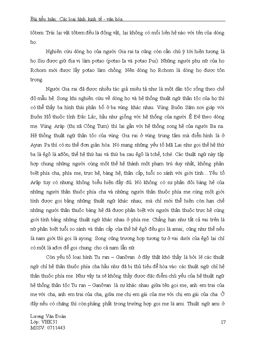 image for page Đề tài Phương thức mưu sinh của dân tộc Gia rai ở Việt Nam