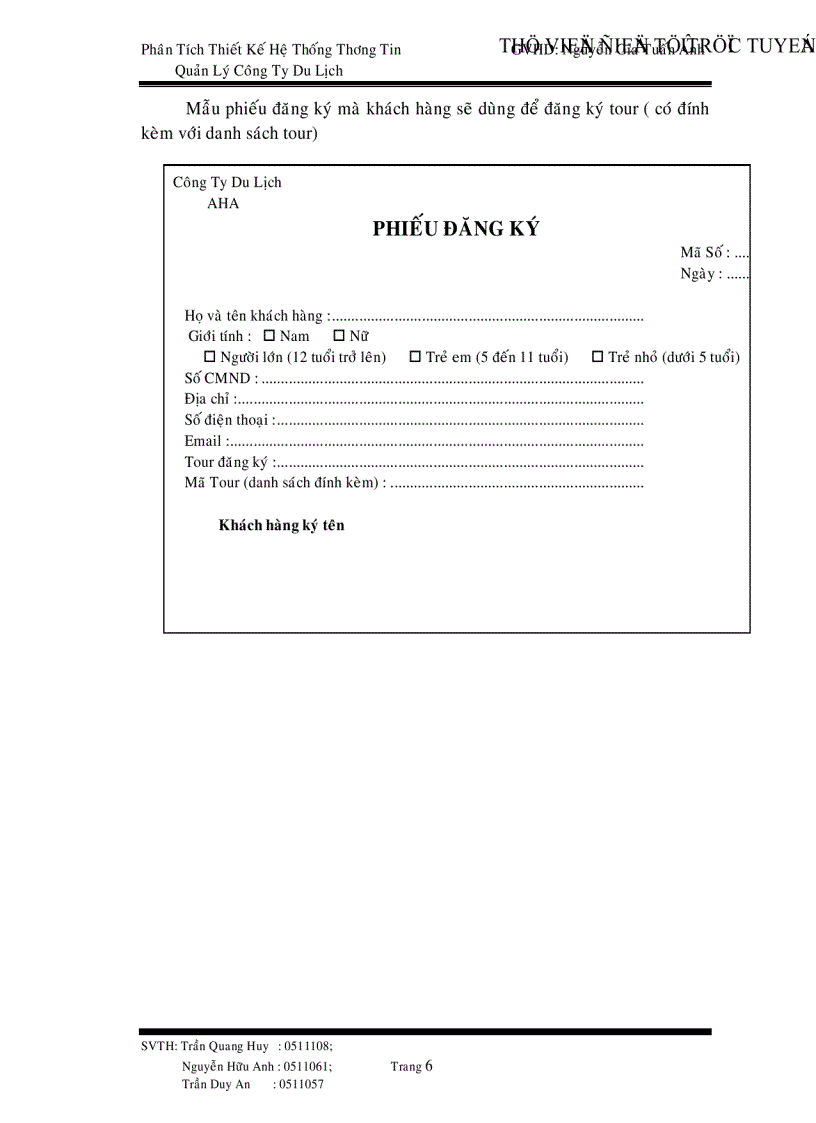 image for page Phân tích thiết kế hệ thống thông tin công ty du lịch