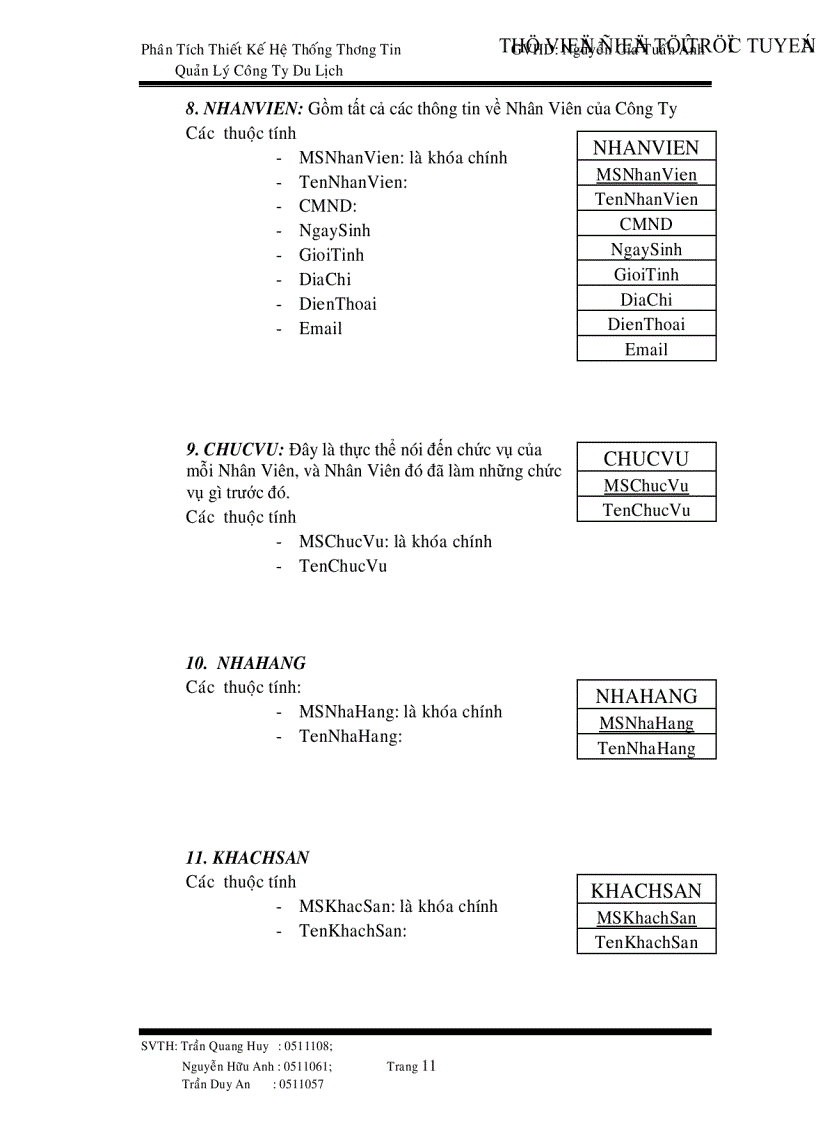 image for page Phân tích thiết kế hệ thống thông tin công ty du lịch