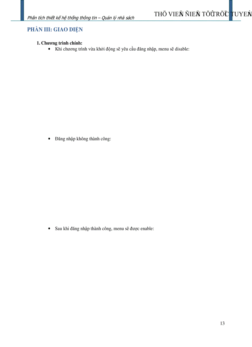 image for page Phân tích thiết kế hệ thống thông tin Quản lý nhà sách