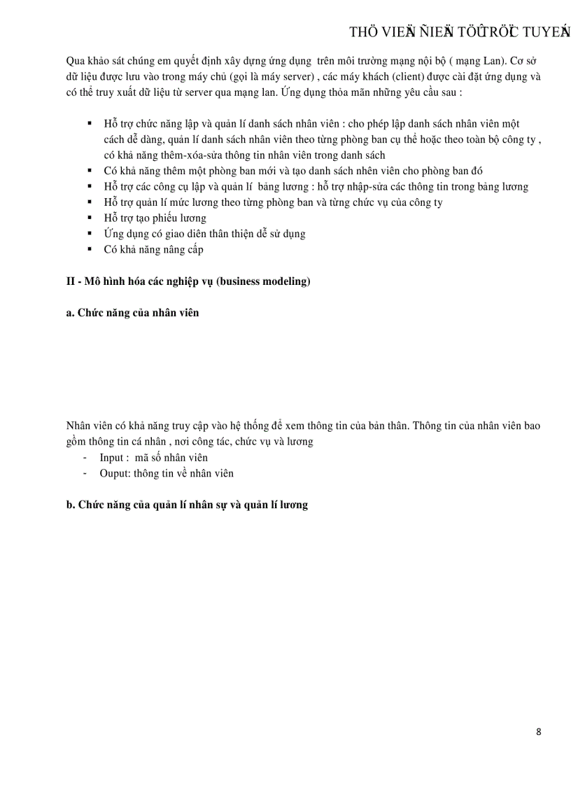 image for page Phân tích và Thiết kế hệ thống quản lý nhân sự tiền luơng cho công ty Sun Rise