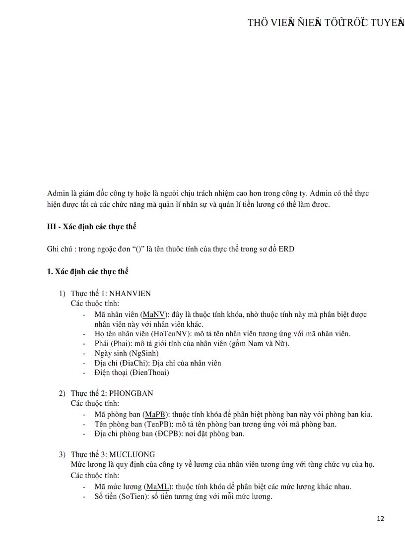 image for page Phân tích và Thiết kế hệ thống quản lý nhân sự tiền luơng cho công ty Sun Rise