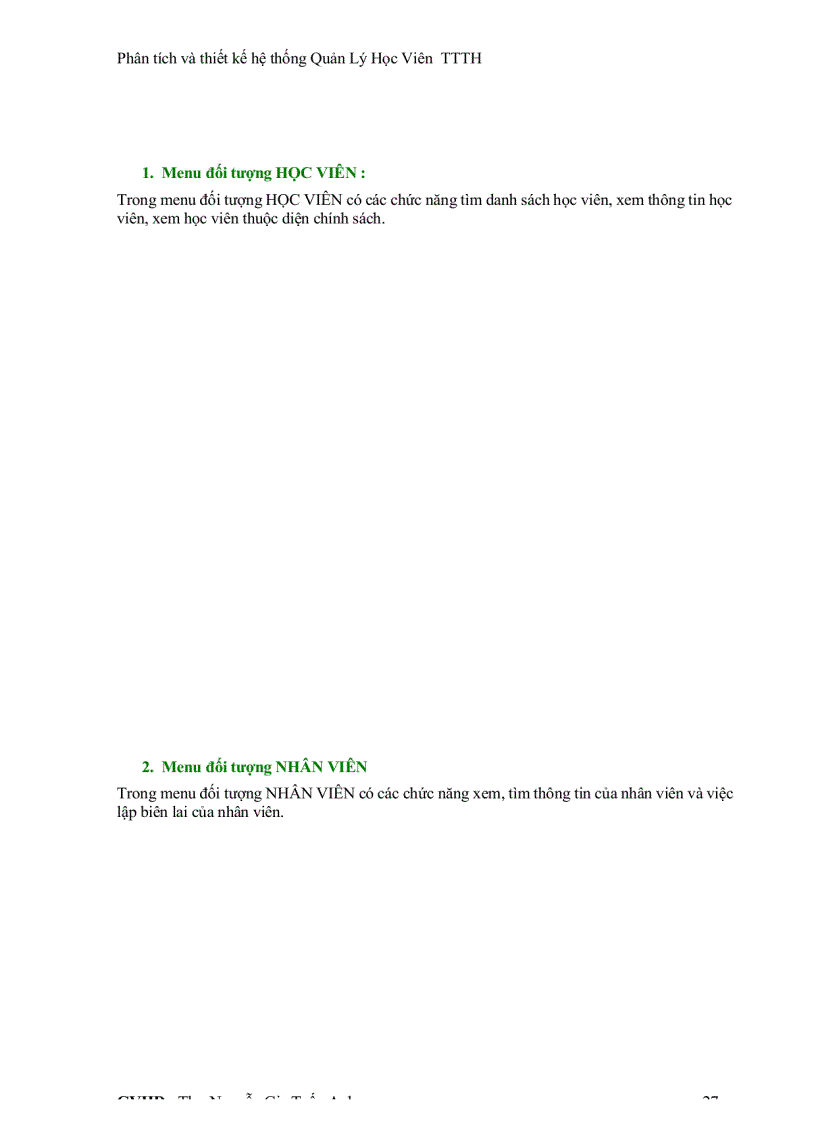 image for page Phân tích và thiết kế hệ thống quản lý học viên trung tâm tin học đại học Khoa Học Tự Nhiên