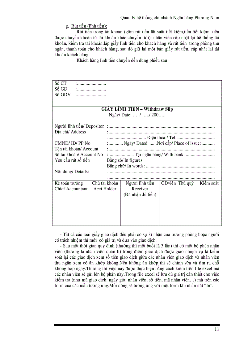 image for page Phân Tích Thiết Kế Hệ Thống Quản Lý Của Một Chi Nhánh Ngân Hàng Phương Nam