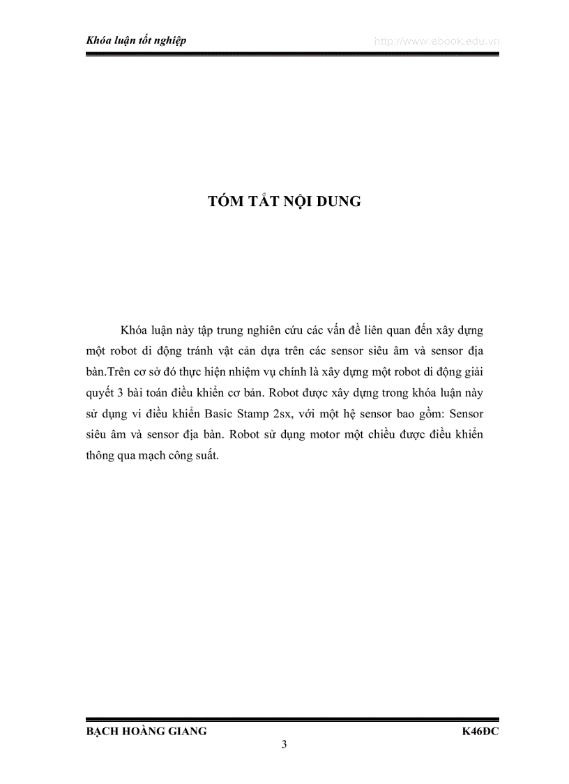 image for page Xây dựng robot di động tránh vật cản dựa trên các sensor siêu âm và sensor địa bàn