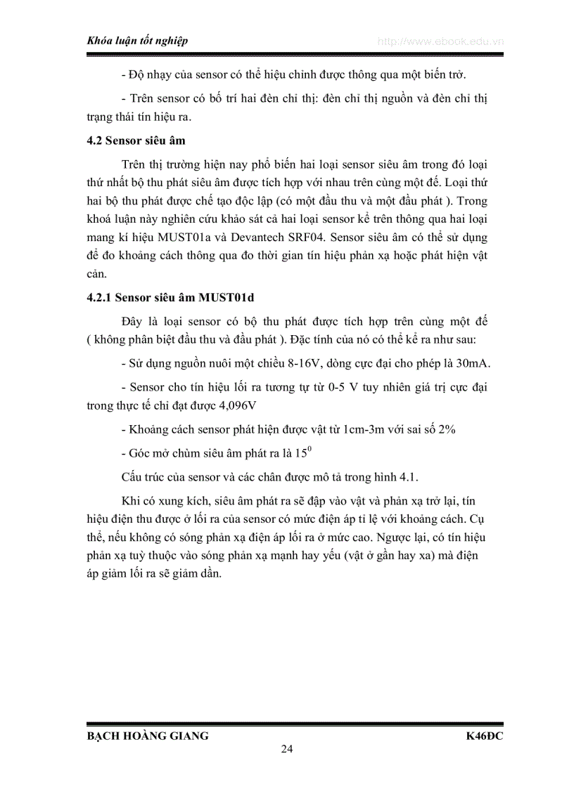 image for page Xây dựng robot di động tránh vật cản dựa trên các sensor siêu âm và sensor địa bàn