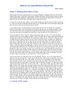 Quản lý mạng trong Windows sử dụng Script