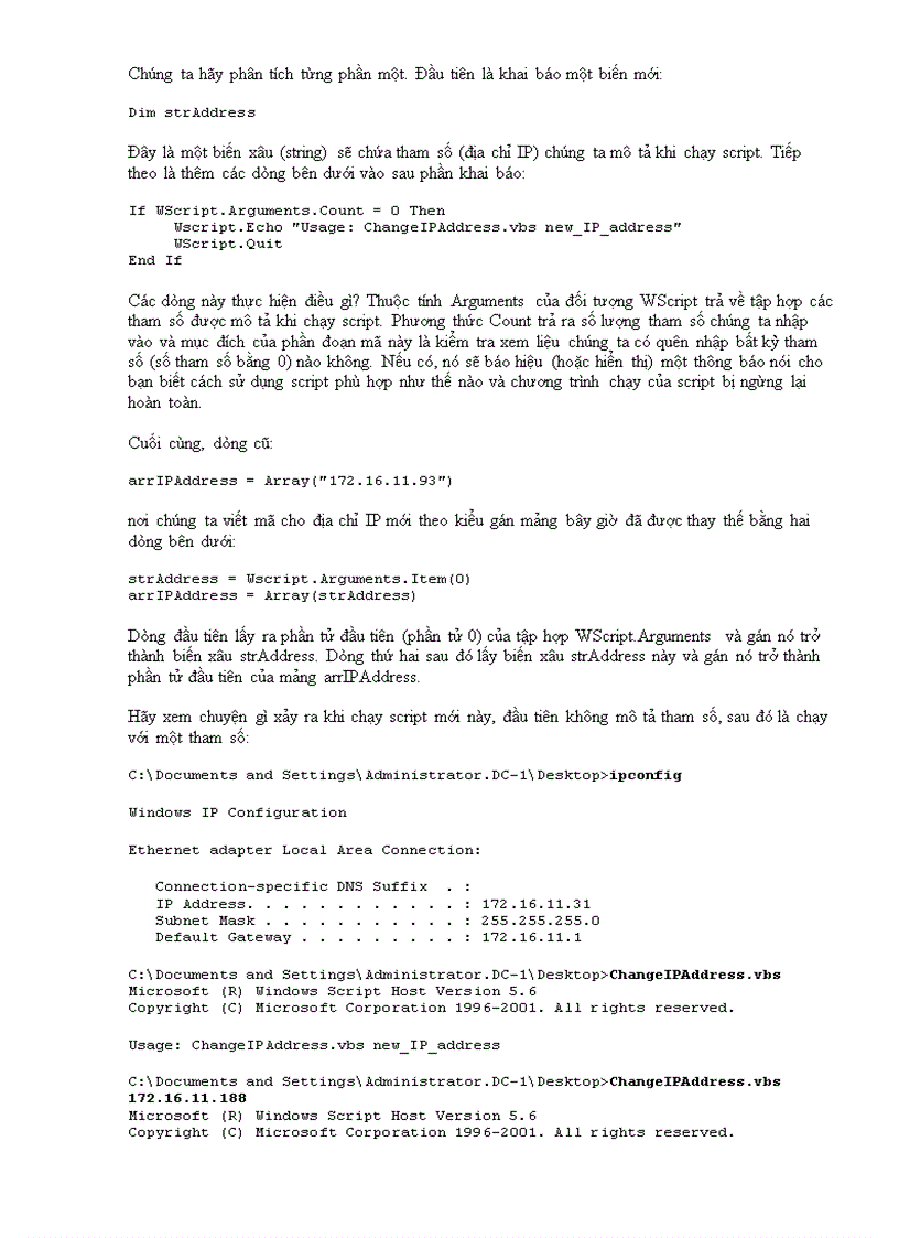 image for page Quản lý mạng trong Windows sử dụng Script