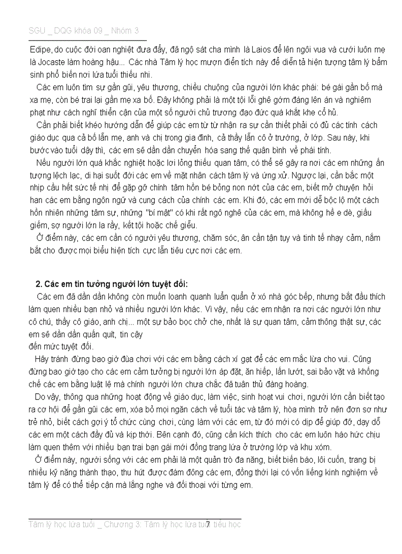 image for page Tâm lý học lứa tuổi tiểu học