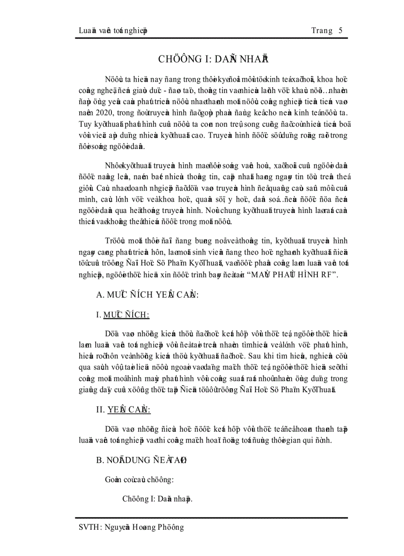 image for page Máy phát hình RF