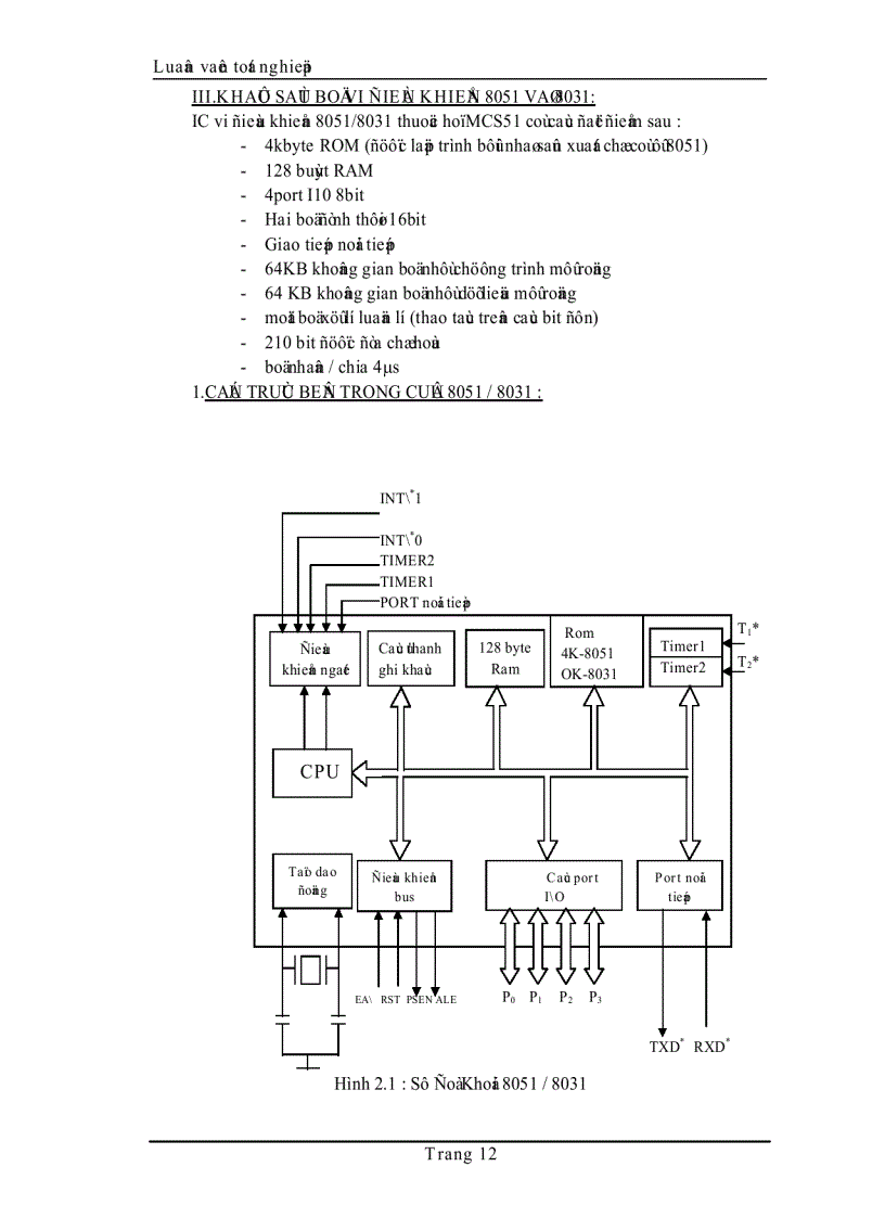 image for page Khảo sát và ứng dụng vi điều khiển thiết kế thi công mạch khống chế nhiệt độ phòng
