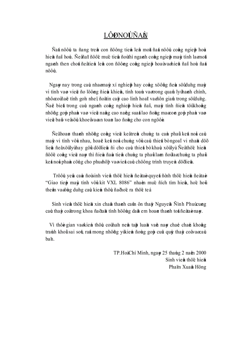 image for page Giao tiếp máy tính với kit vi xử lý 8086