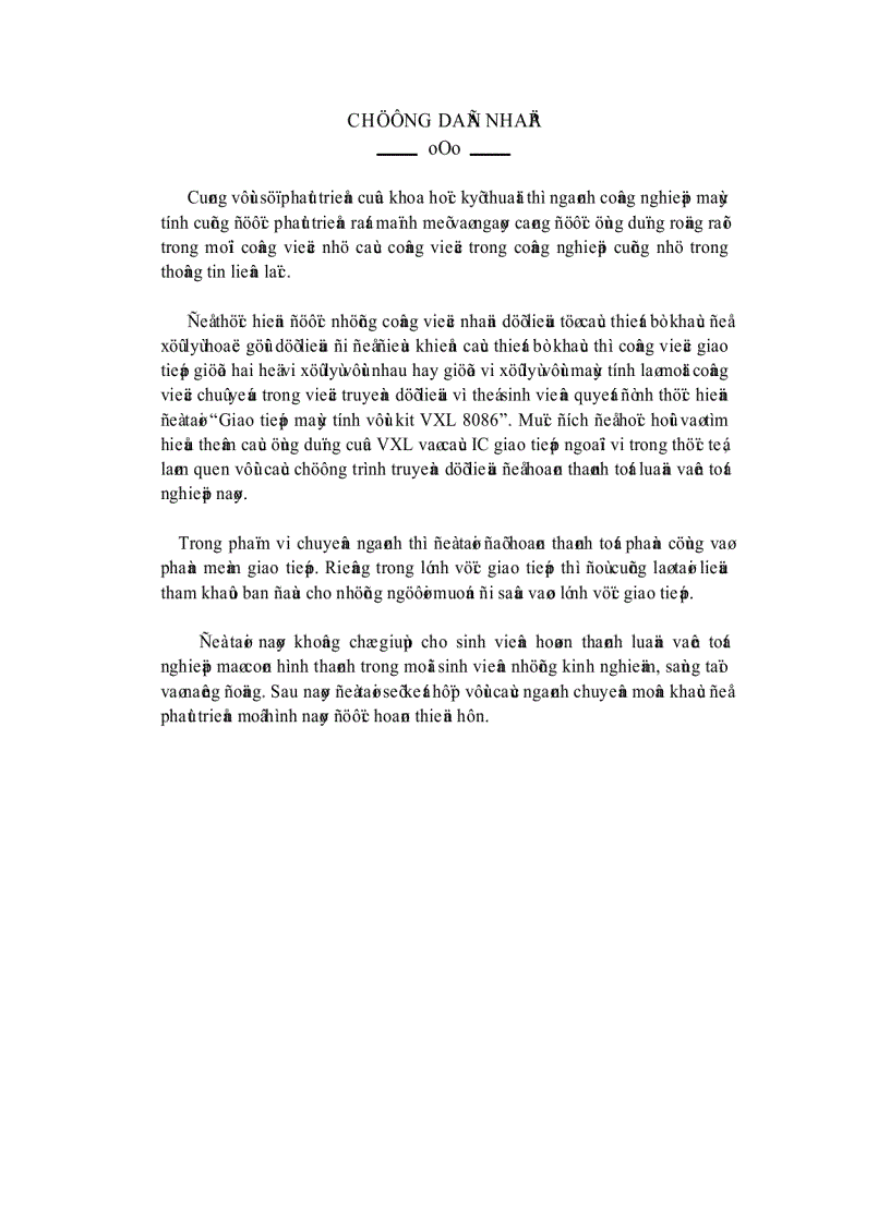 image for page Giao tiếp máy tính với kit vi xử lý 8086