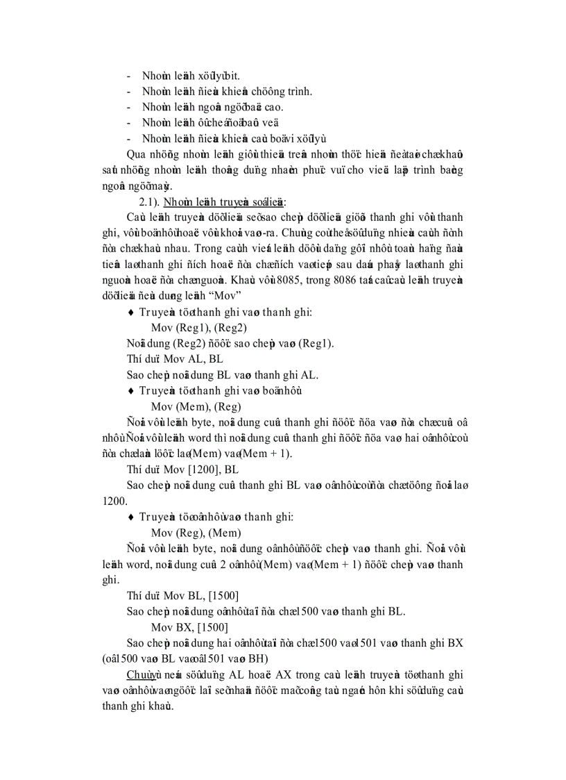 image for page Giao tiếp máy tính với kit vi xử lý 8086