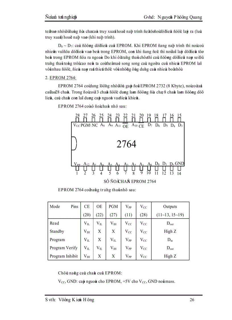image for page Thiết kế và thi công mạch quang báo dùng EPROM
