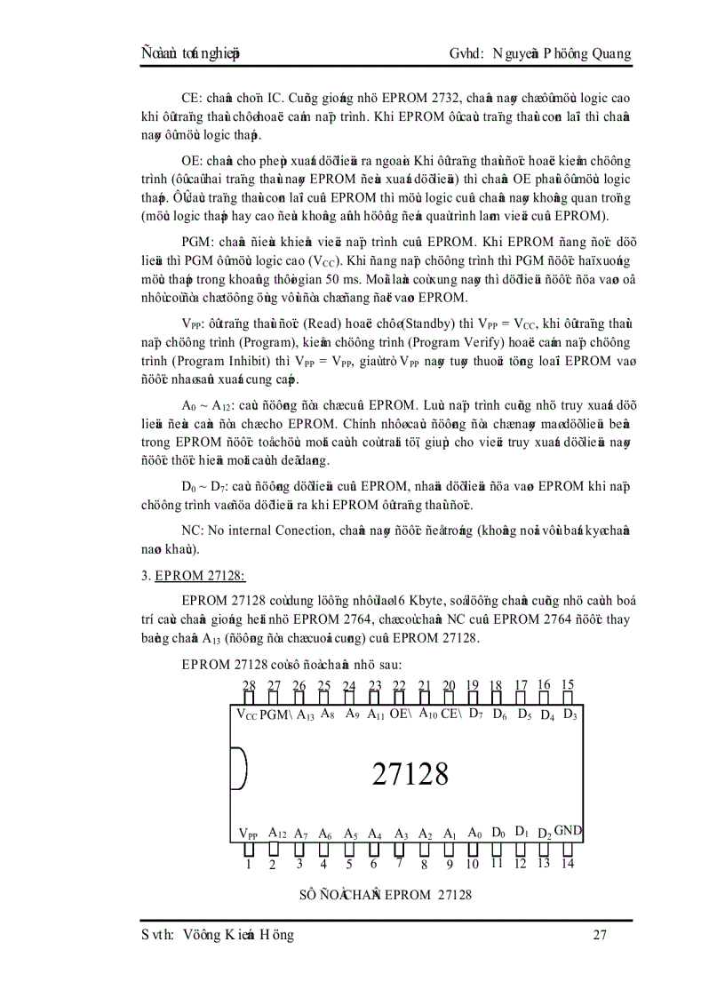 image for page Thiết kế và thi công mạch quang báo dùng EPROM