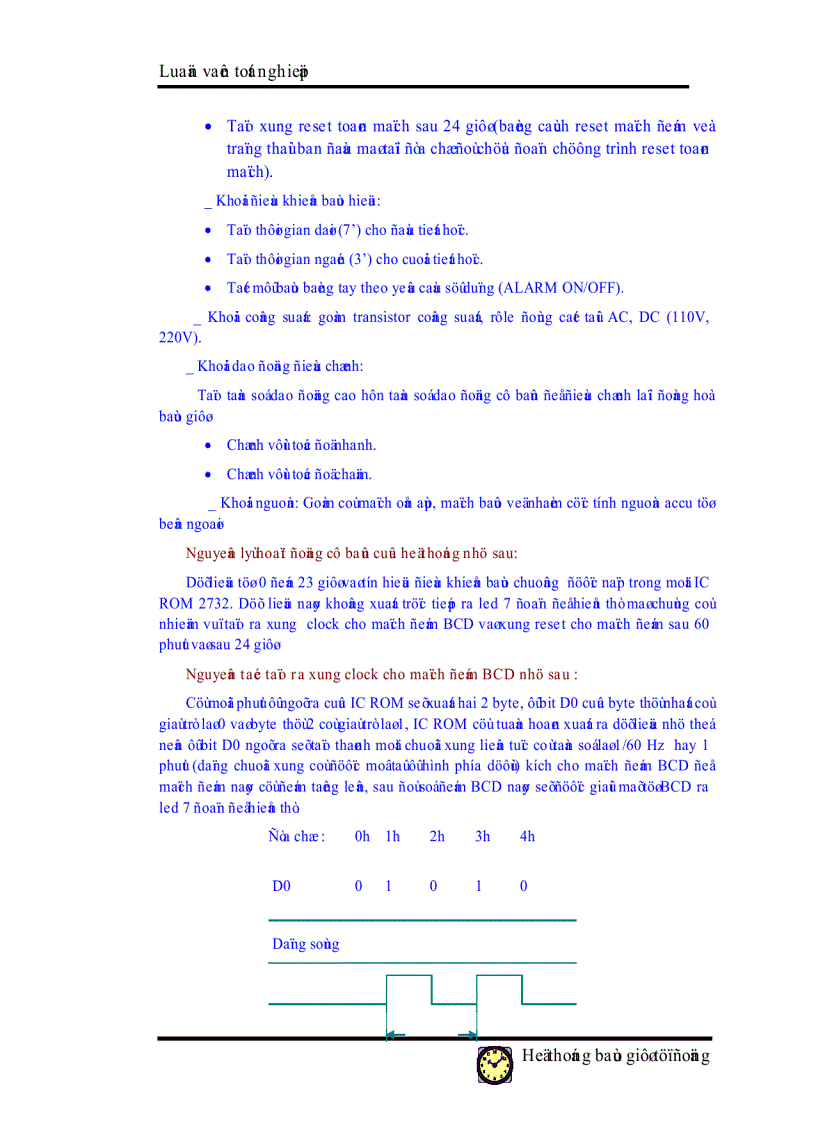 image for page Ứng dụng cpu z80 vào hệ thống báo giờ tự động