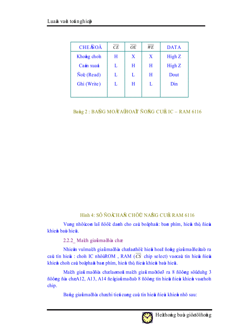 image for page Ứng dụng cpu z80 vào hệ thống báo giờ tự động