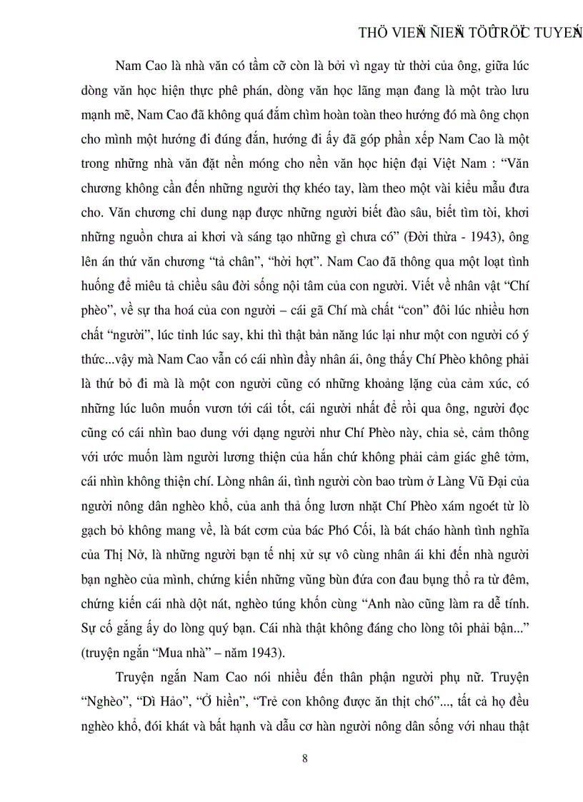 image for page Khảo sát các đơn vị thành ngữ trong một số truyện ngắn của Nam Cao giai đoạn 1930 1945