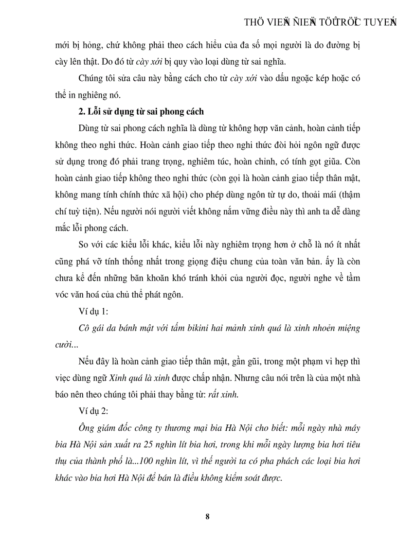 image for page Khảo sát các lỗi sai các hiện tượng chưa thống nhất về từ ngữ trên báo in