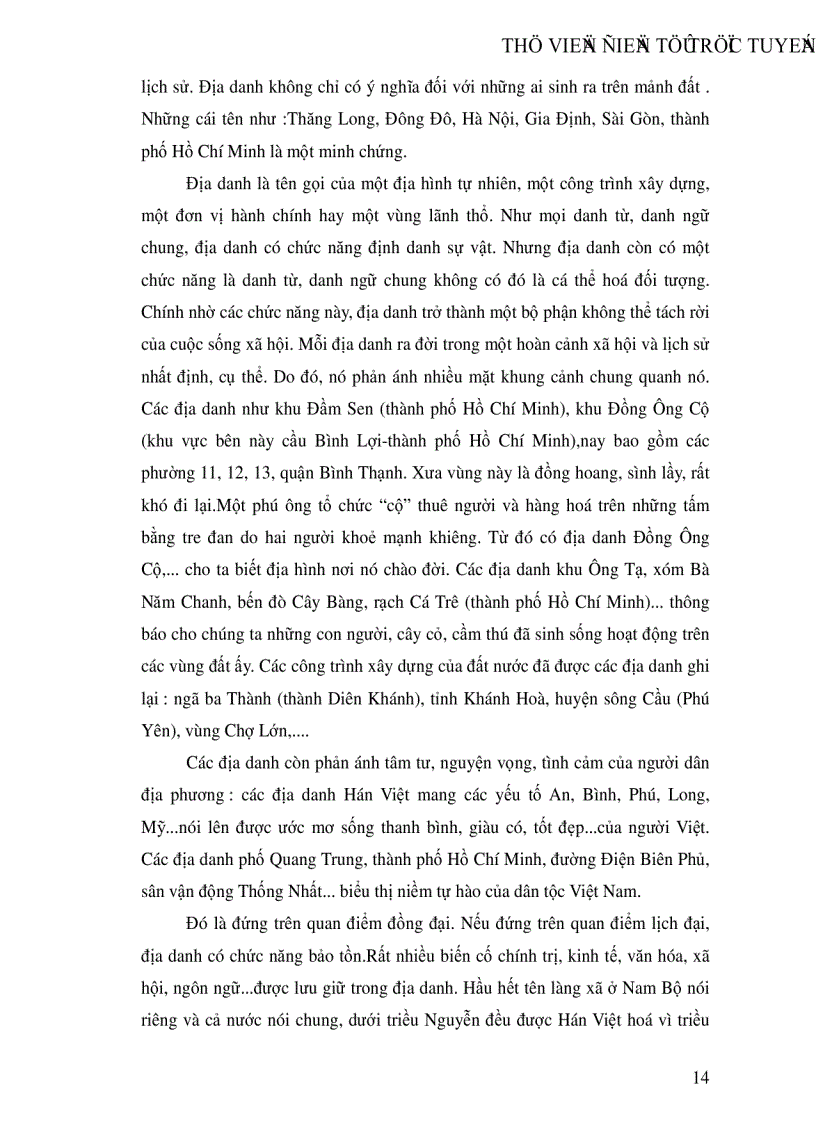 image for page Khảo sát địa danh trong ca dao Việt Nam