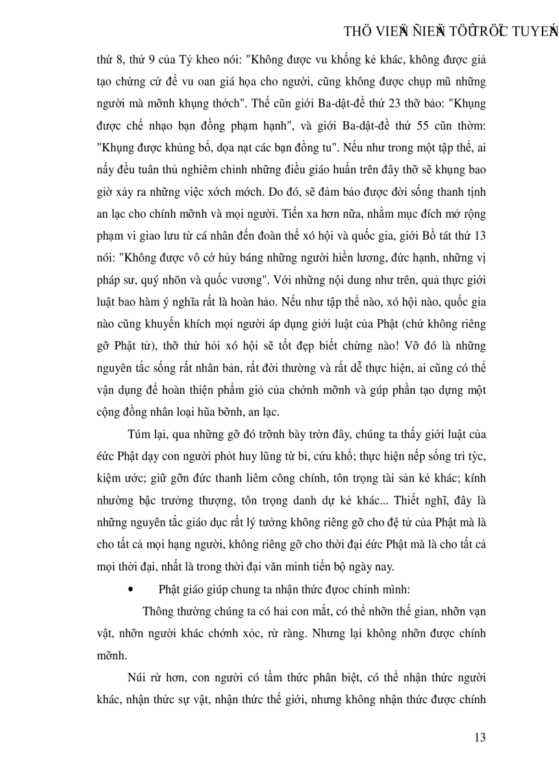 image for page Nhận xét về giáo lý Phật giáo