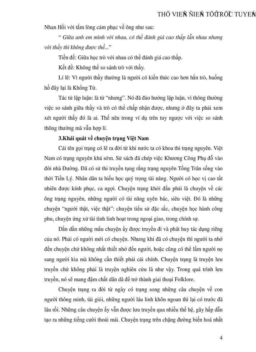 image for page Logic và tiếng Việt Một số kiểu lập luận về tài ứng đối qua một số chuyện trạng truyền tụng trong dân gian Việt Nam theo Kho tàng truyện trạng Việt Nam